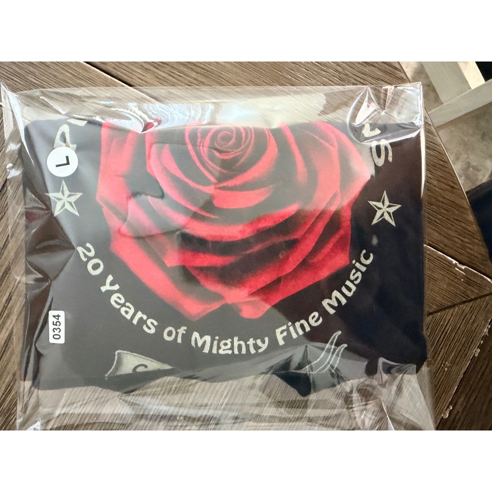 Pickin Productions 20 Years Mighty Fine Music Colorado Rose Band T-Shirt Large - Picture 6 of 6